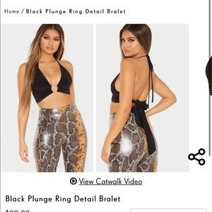 PLT SNAKESKIN RING TOP